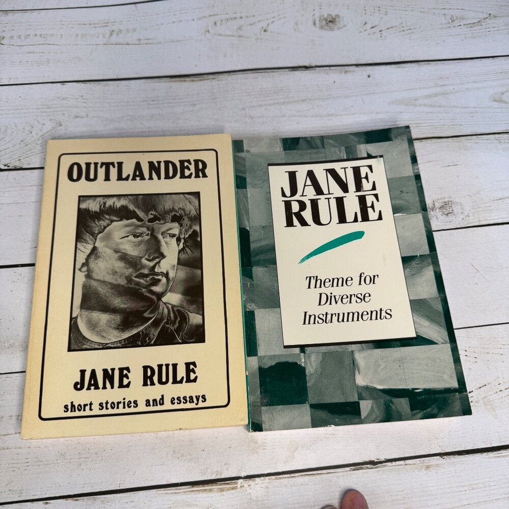 Lot 2 Jane Rule Outlander 1982 & Theme for Diverse‎ Instruments 1990 Naiad Press